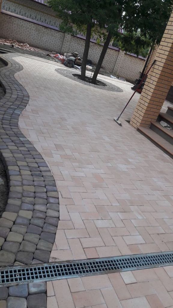 Брусчатка Клинкерная Тротуарная, 200x100x40мм, Песочный, Экоклинкер