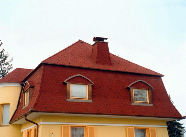 Гибкая черепица, Roofshield (Россия), коллекция ГОТИК ФЕМЕЛИ, красный