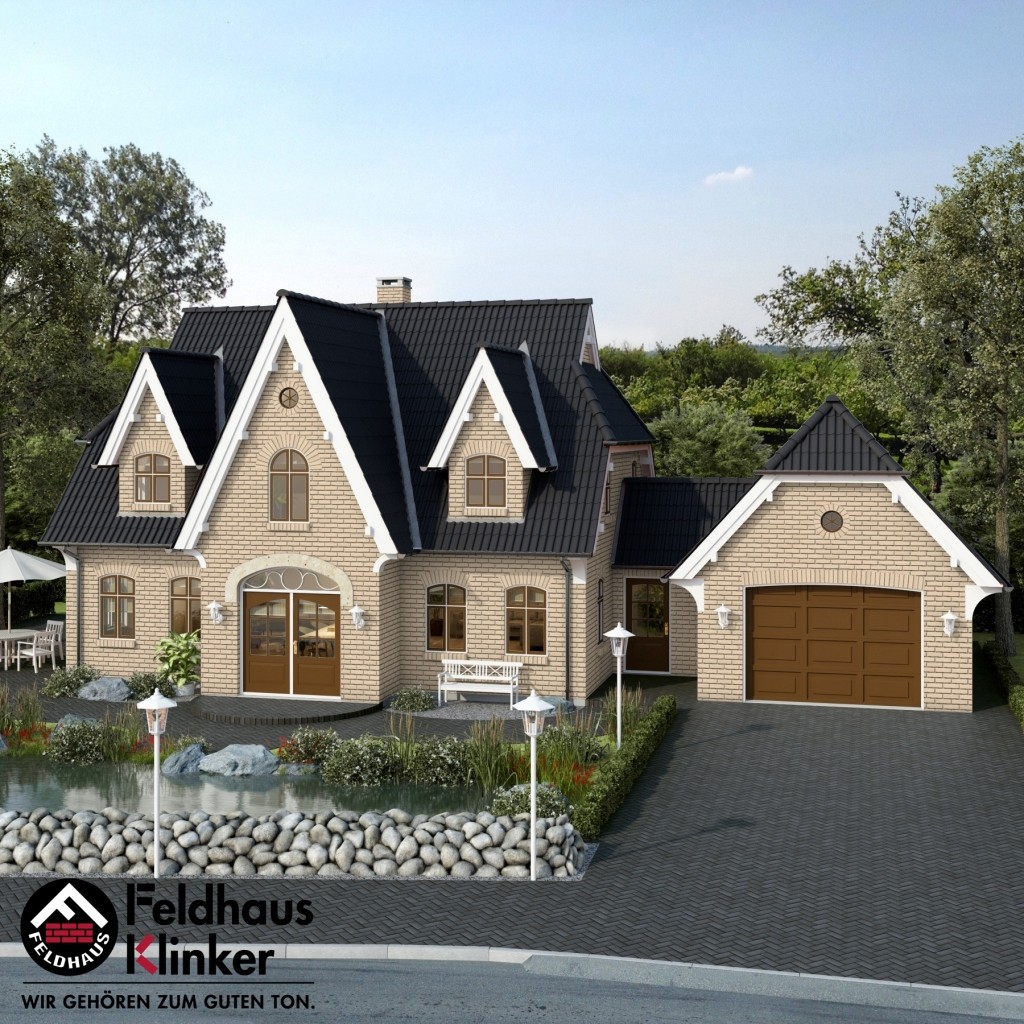 Клинкерная фасадная плитка Feldhaus Klinker R100 Perla liso гладкая NF9, 240*9*71 мм